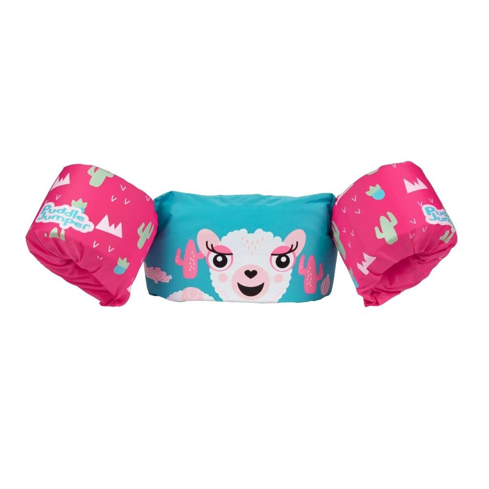 PINK AND BLUE LLAMA PUDDLE JUMPER